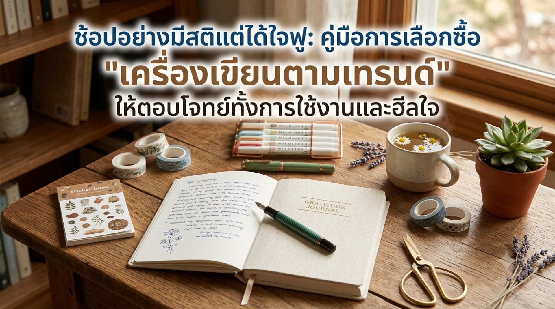 คู่มือการเลือกซื้อ “เครื่องเขียนตามเทรนด์” ให้ตอบโจทย์ทั้งการใช้งานและฮีลใจ