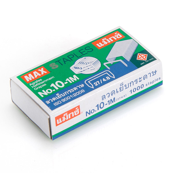 ลวดเย็บกระดาษMAX NO.10-1M 1กล่อง