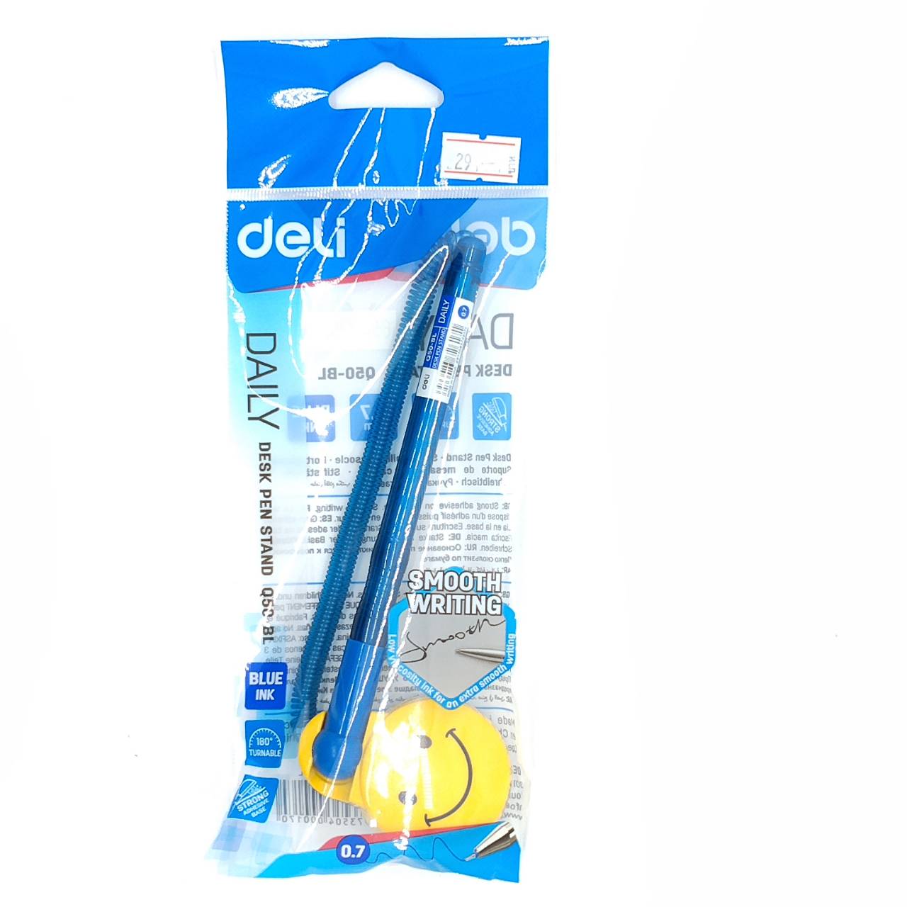 ปากกาลูกลื่นตั้งโต๊ะDELI 0.7mm No.Q50-BL/น้ำเงิน