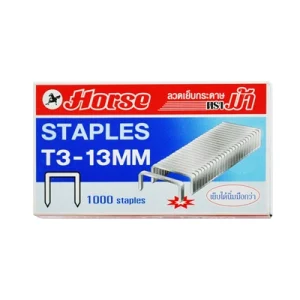 ลวดเย็บกระดาษตราม้า T3-13MM   1กล่อง