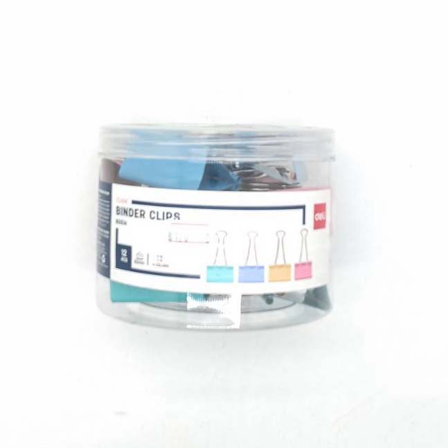 คลิปหนีบสีDELI No.8551A(12ตัว)(108) 2 นิ้ว