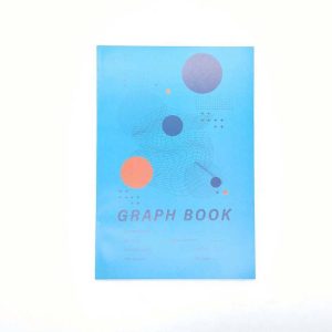 สมุดกราฟเส้นแดง 80 แผ่น/กิตติฯ สีฟ้า