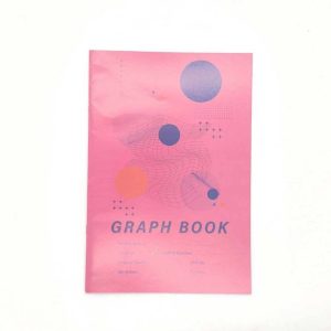 สมุดกราฟเส้นแดง 40 แผ่น/กิตติเจริญฯลฯ สีชมพู