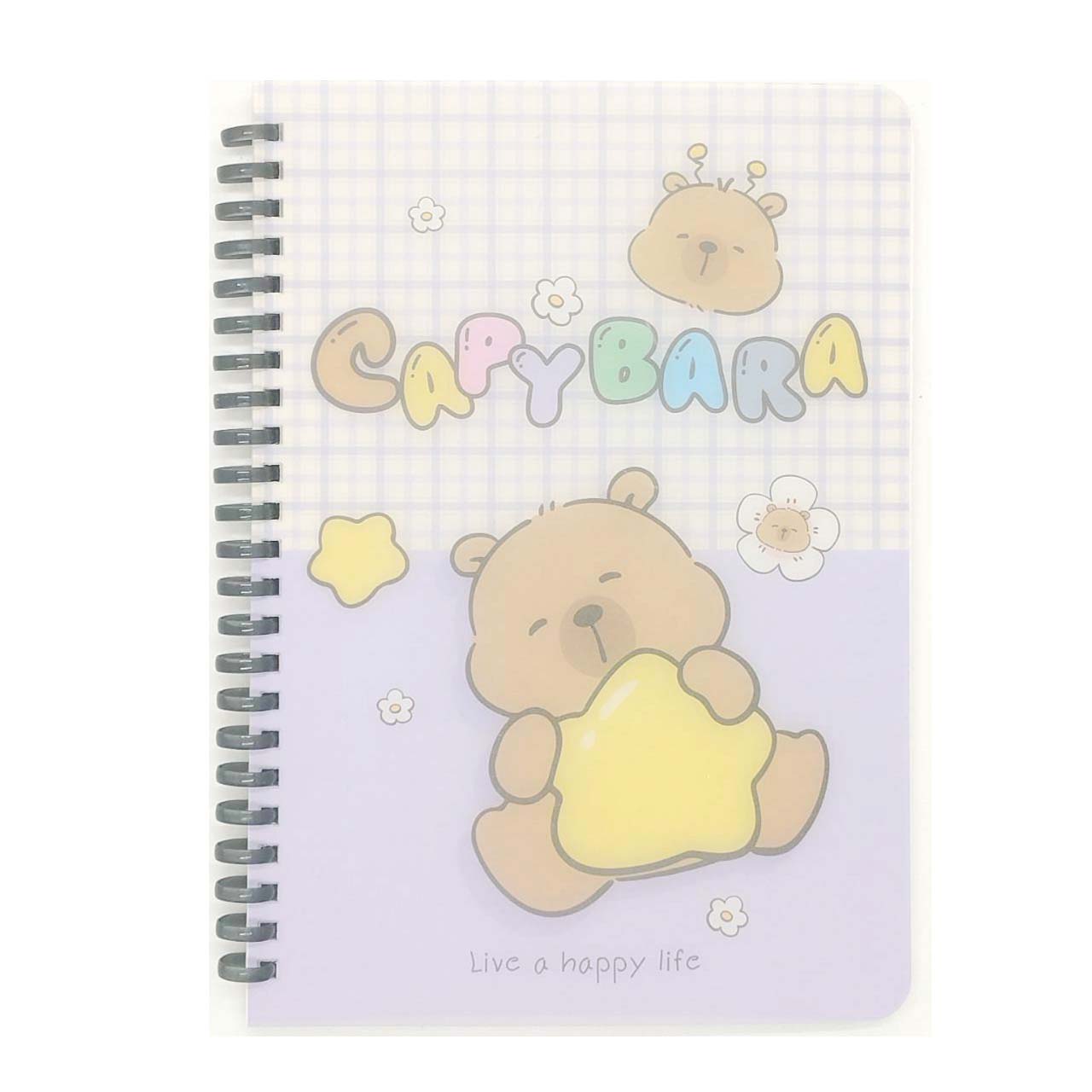 สมุดปกพีพีสันห่วงนิ่ม A5/60 แผ่นรวมปก 70 แกรม
