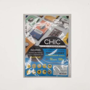 กระดาษสติ๊กเกอร์อิงค์เจ็ทCHIC 150G/50SHEET