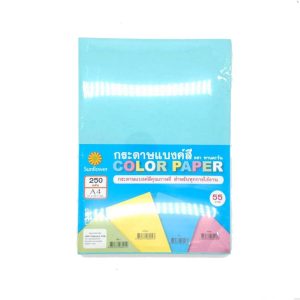 กระดาษแบงค์สี 55G/A4/250P/ฟ้า