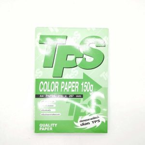 กระดาษการ์ดสี 150G/TPS/100ผ. สีเขียว