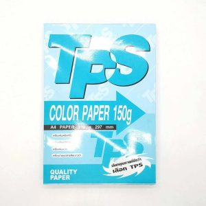 กระดาษการ์ดสี 150G/TPS/100ผ. สีฟ้า