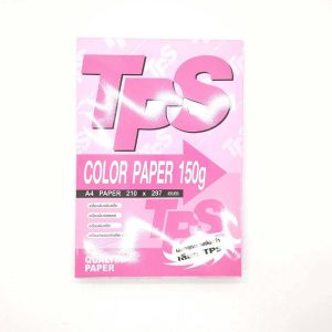กระดาษการ์ดสี 150G/TPS/100ผ. สีชมพู
