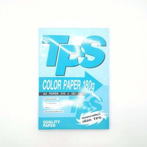 กระดาษการ์ดสี 180G/TPS/A4/100แผ่น สีฟ้า