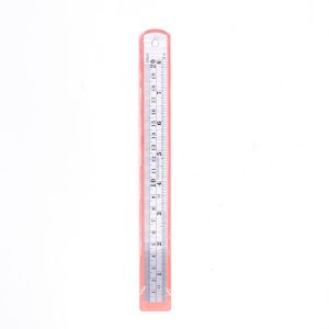 ไม้บรรทัดอลูมีเนียม 12" 2สีขียวนีออน