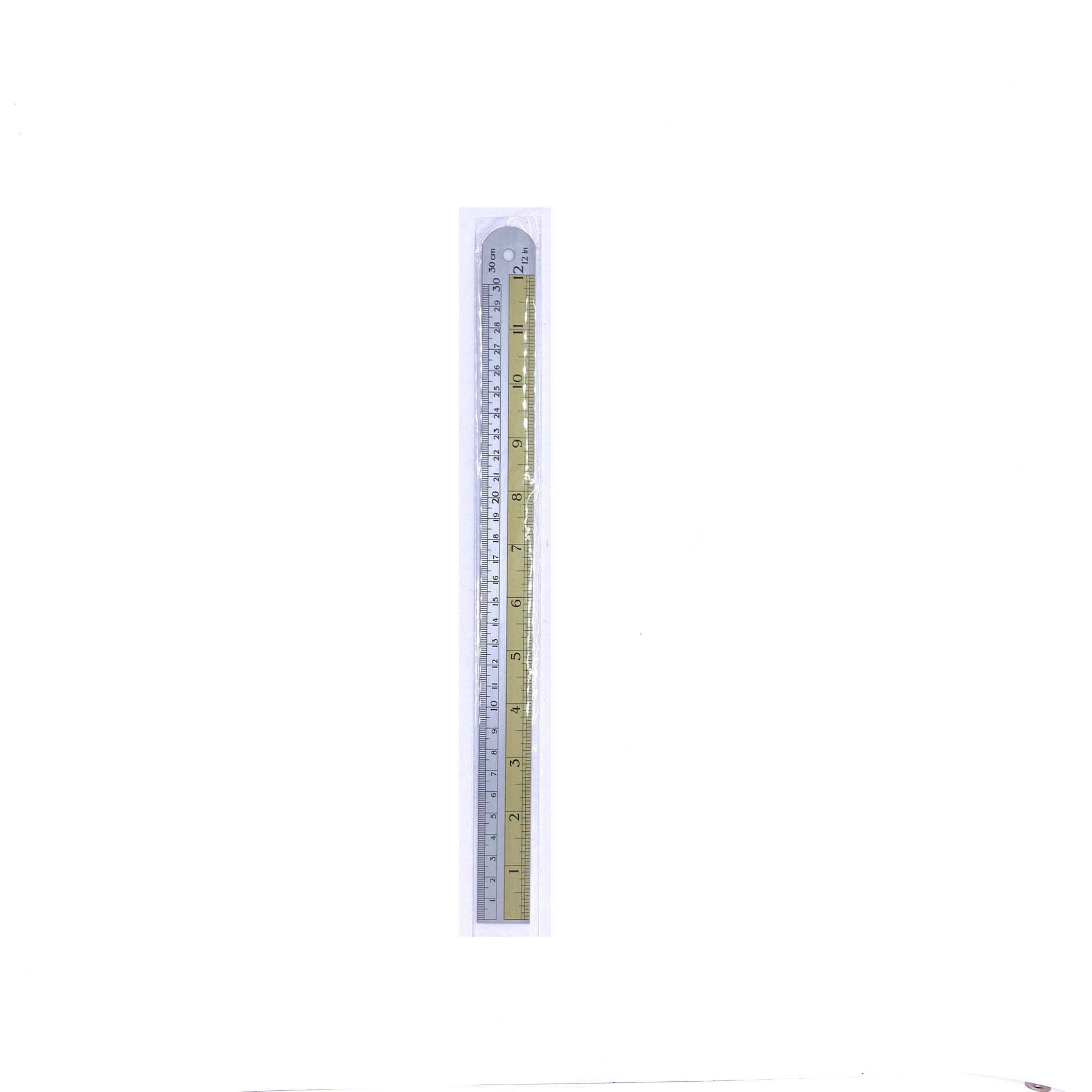 ไม้บรรทัดอลูมีเนียม 12" 2สี