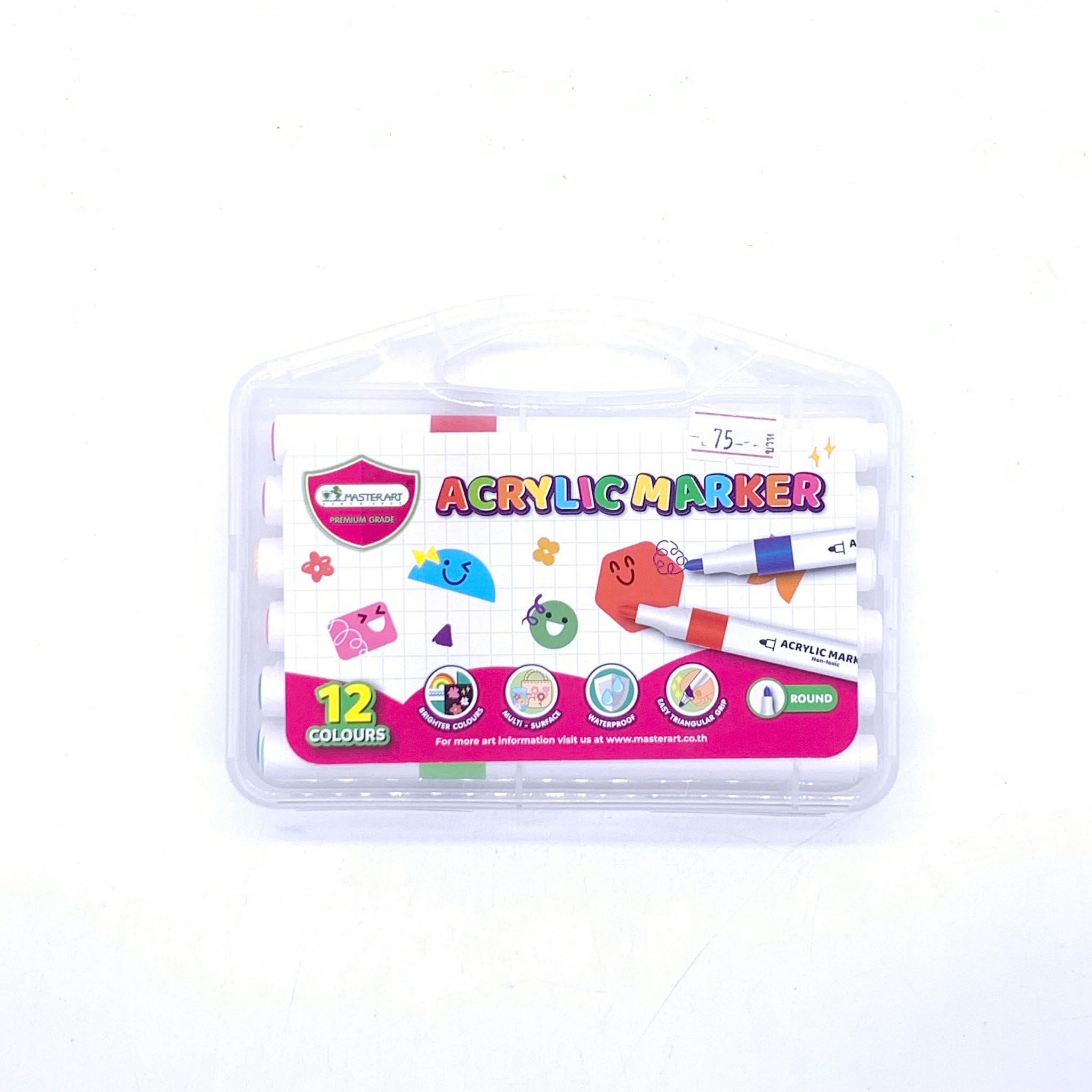 สีอะคริลิคมาร์กเกอร์มาสเตอร์อาร์ต 12 สี