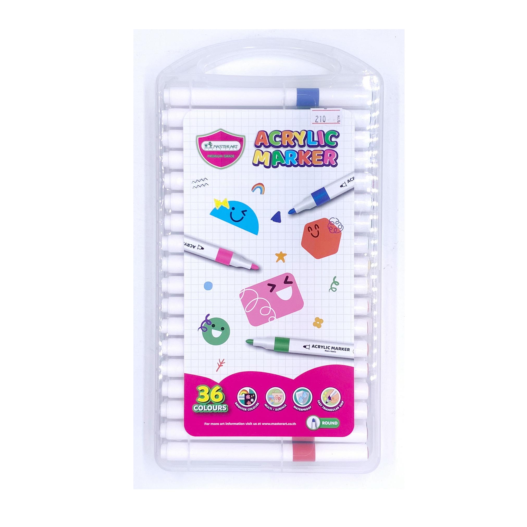 สีอะคริลิคมาร์กเกอร์มาสเตอร์อาร์ต 36 สี