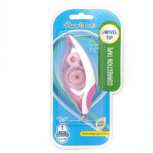 เทปลบคำผิดPaper Mate ดรายไลน์กริปสีชมพู
