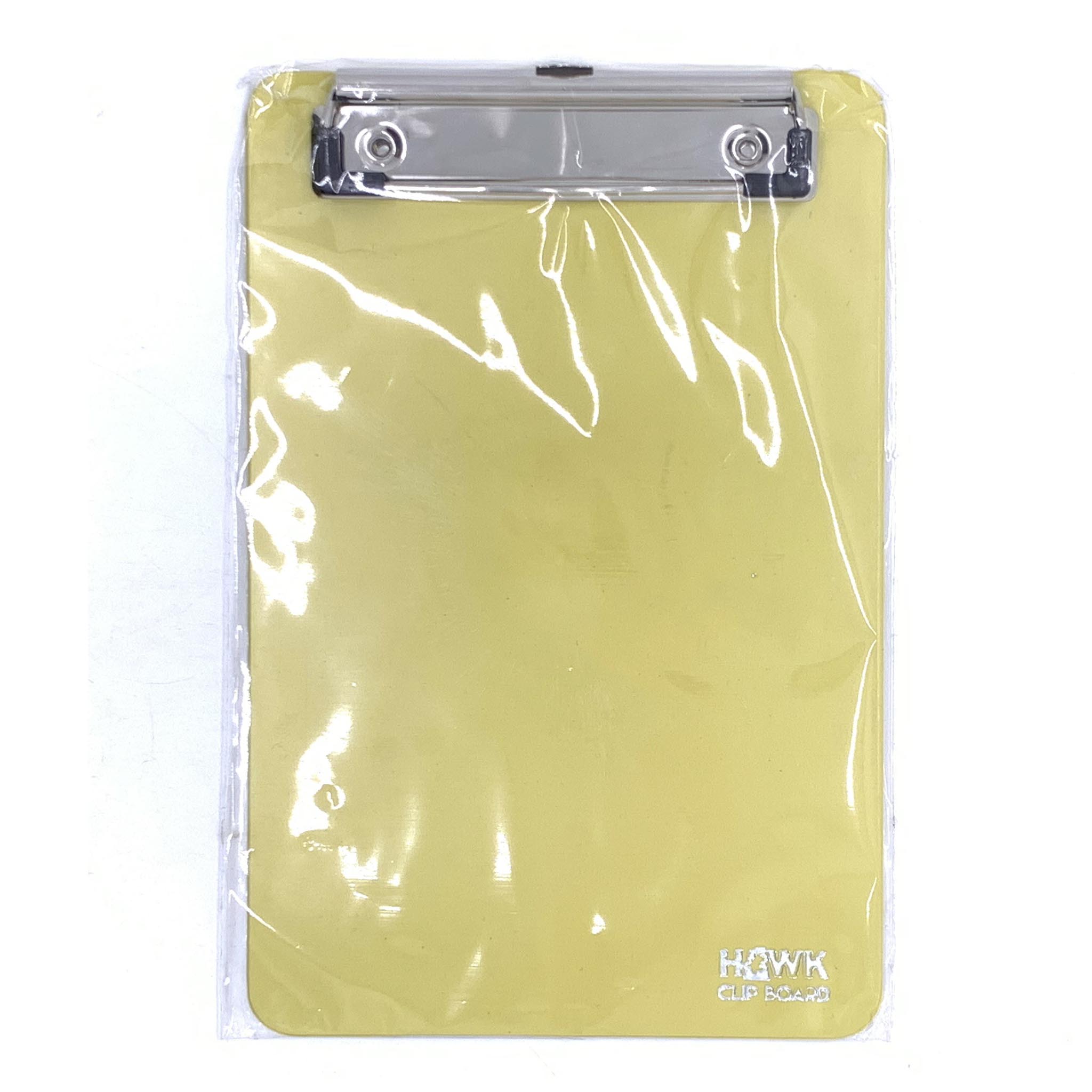 คลิปบอร์ดพลาสติก A5 H-002 สีเหลือง