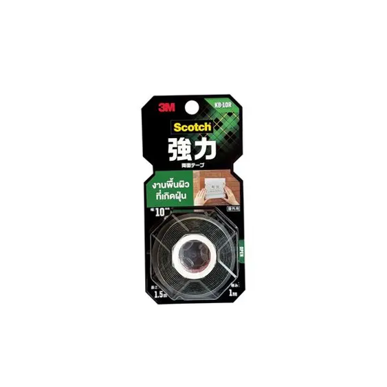 เทปยึดติดสูง 3M KB-10R 10มม.*1.5ม./งานพื้นผิวไม่เรียบ