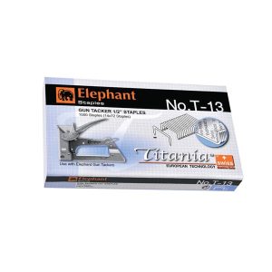 ลวดเย็บกระดาษไททาเนีย(ช้าง)No.T-13  1กล่อง