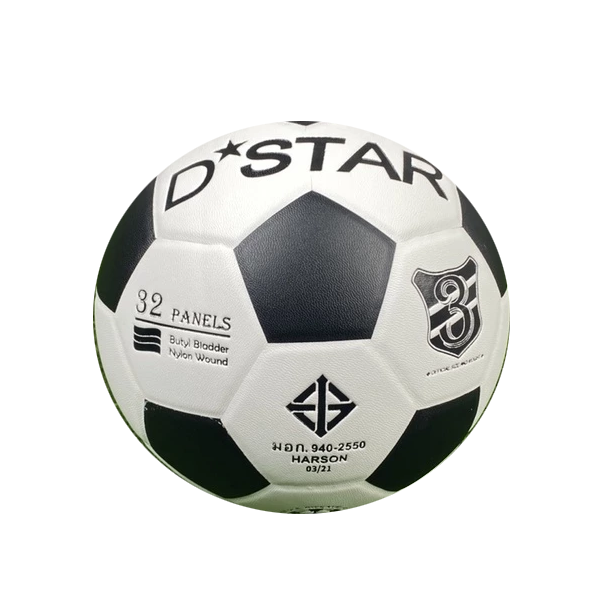 ฟุตบอลD-STAR#3/ขาว-ดำ