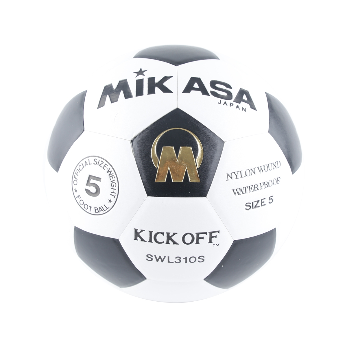 ฟุตบอลMIKASA#5-ขาวดำ/SWL310S
