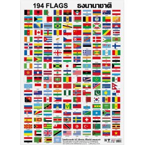 โปสเตอร์ความรู้ ธงนานาชาติ 194Flags
