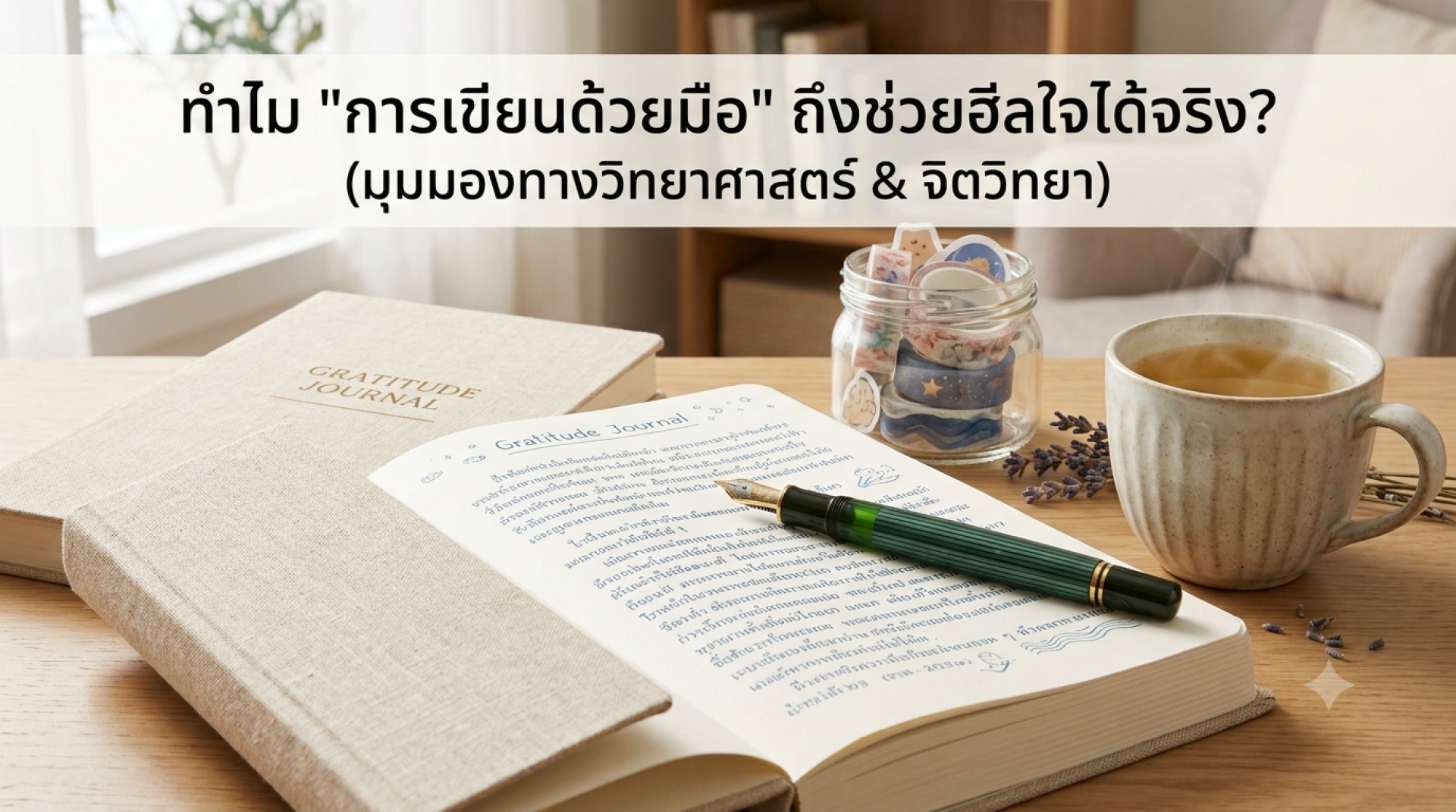 ทำไม “การเขียนด้วยมือ” ถึงช่วยฮีลใจได้จริง?