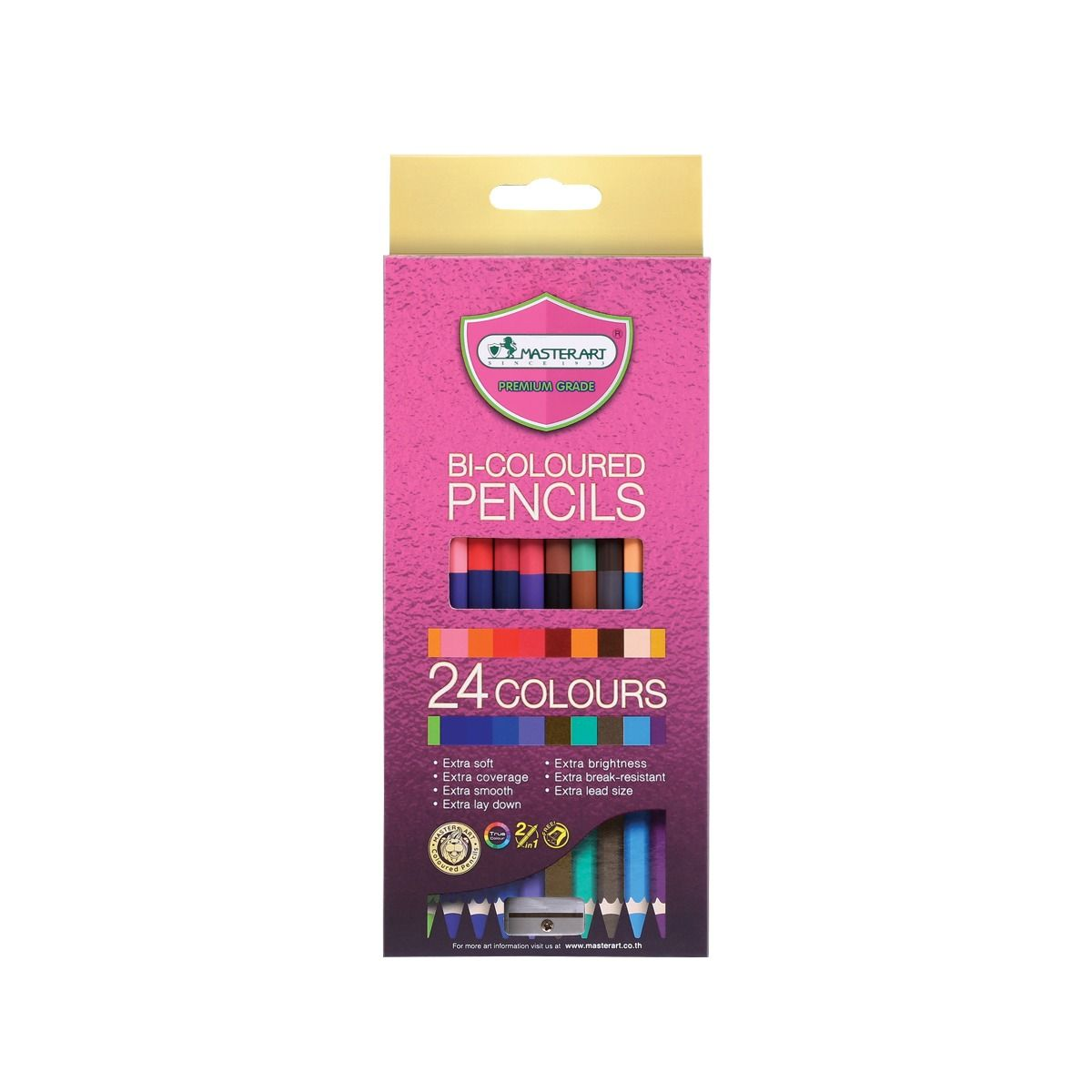 สีไม้ตรามาสเตอร์อาร์ต 24 สี 2 หัว/เอส-ซีรีส์