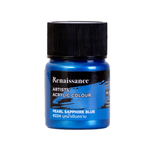 สีอะคริลิคมุกเรนาซองซ์ 20ml #224มุกน้ำเงินครา