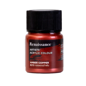 สีอะคริลิคมุกเรนาซองซ์ 20ml #213ทองแดงอำพัน