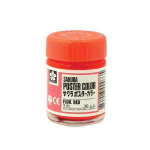 สีโปสเตอร์ซากุระ 30cc แดงสะท้อนแสง