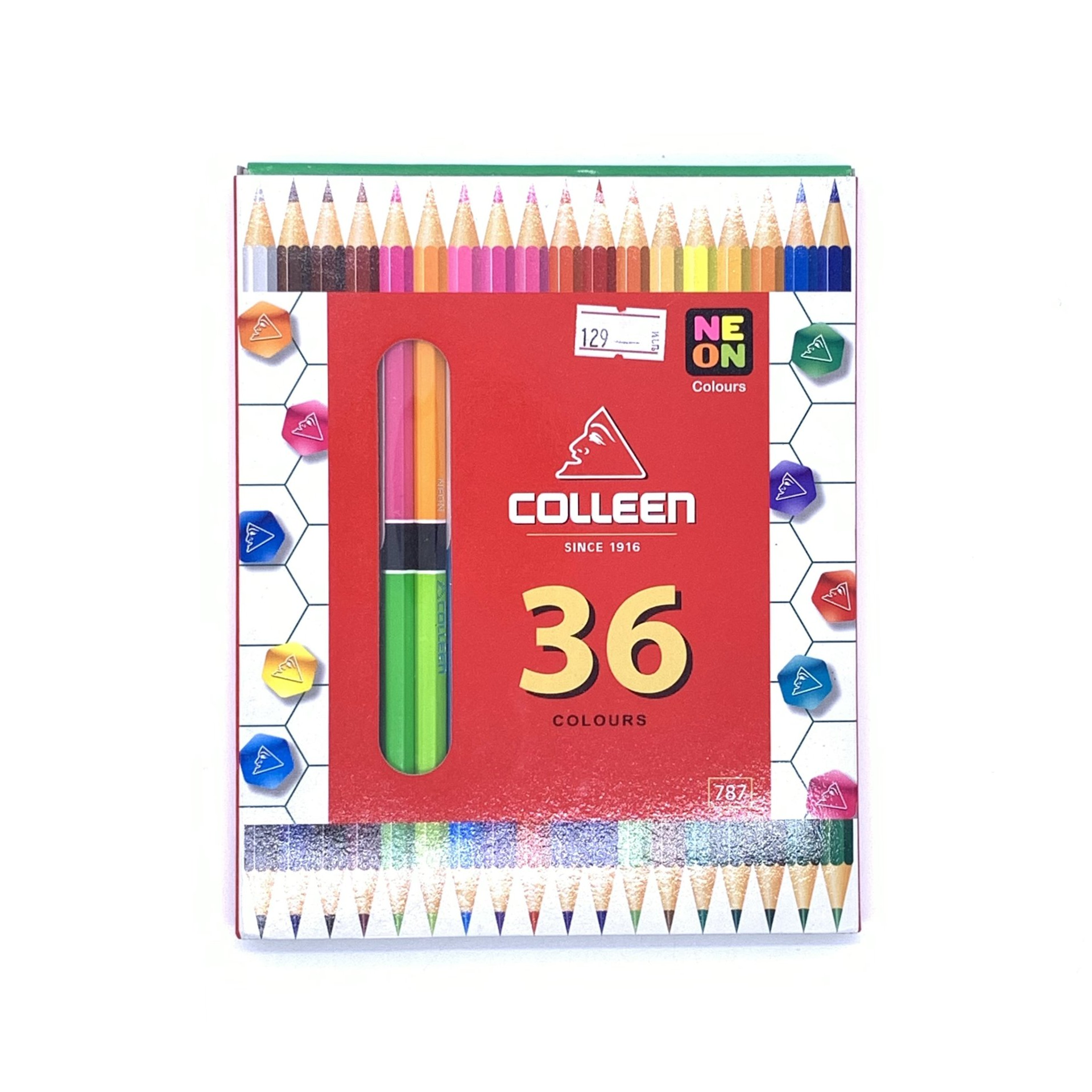 สีไม้คลอลีน 36 สี 18 แท่ง#787
