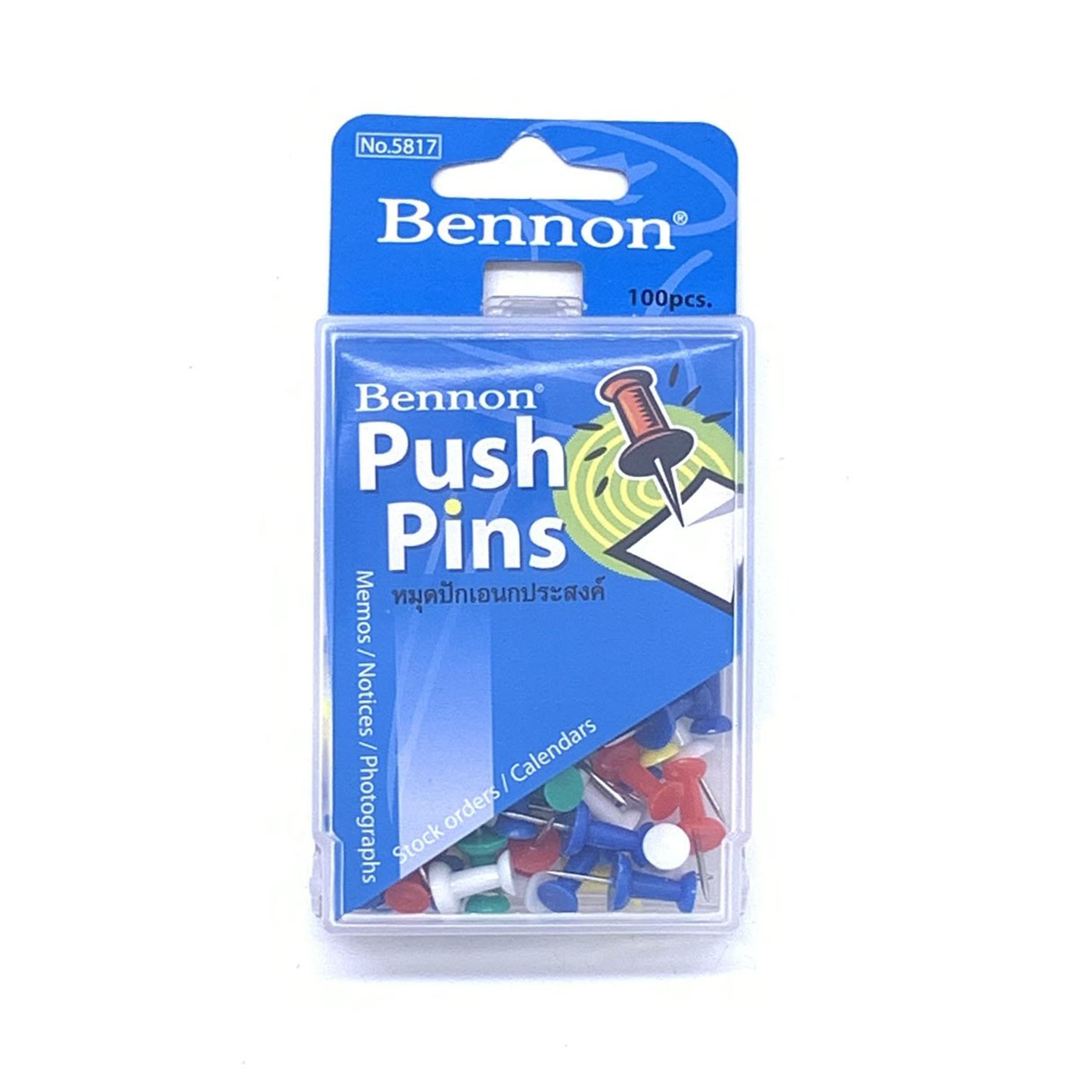 หมุดปักบอร์ด BENNON#5817(ทึบ)(100ตัว)
