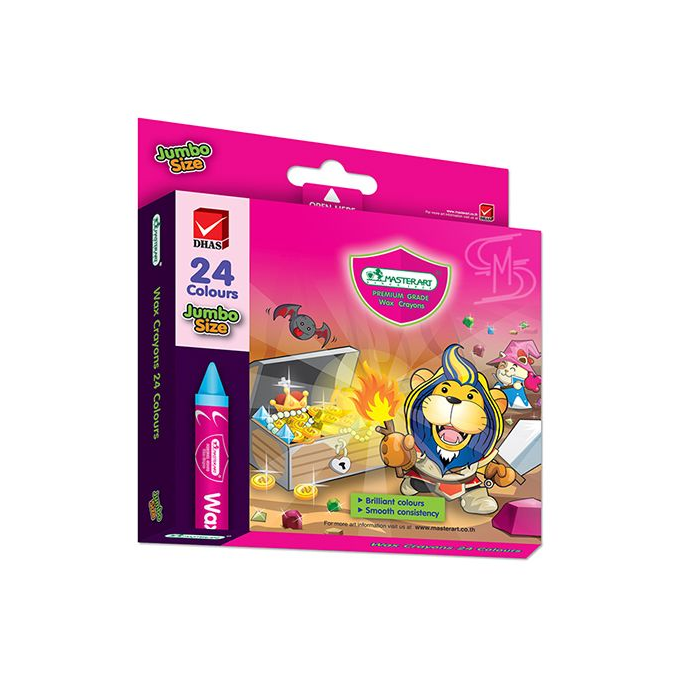 สีเทียนตรามาสเตอร์อาร์ต 24 สี/จัมโบ้