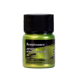 สีอะคริลิคมุกเรนาซองซ์ 20ml #217มุกเขียวใบเตย