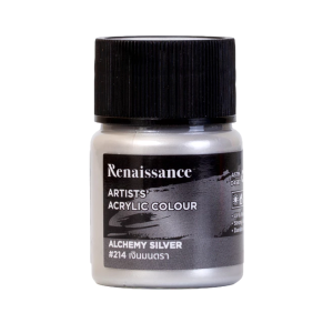 สีอะคริลิคมุกเรนาซองซ์ 20ml #214เงินมนตรา