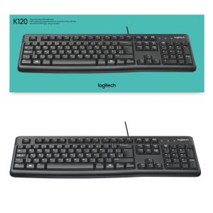 Logitech K120 เป็นคีย์บอร์ดแบบมีสาย (USB)