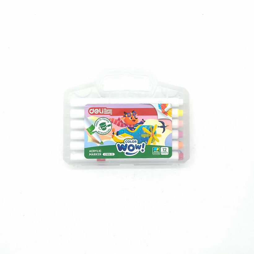 ชุดสีอะคริลิคมาร์กเกอร์ 12 สี No.C189-12